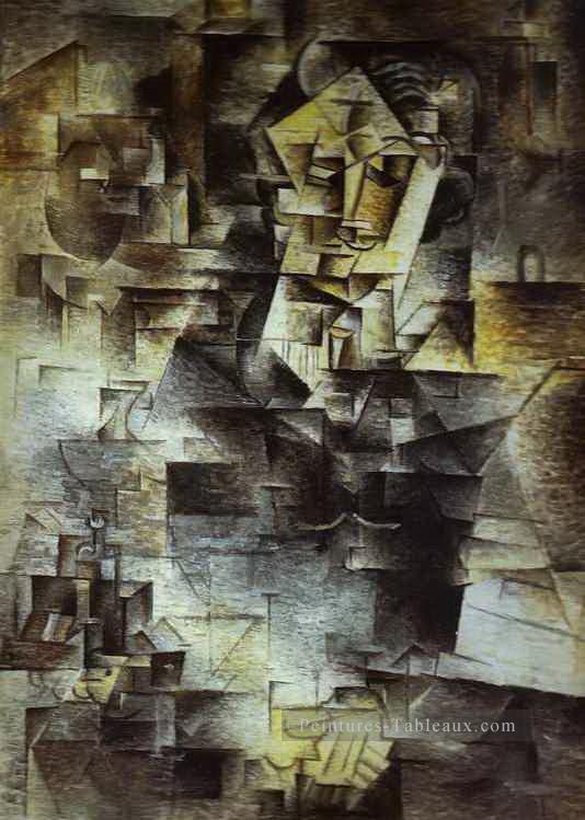 Portrait de Daniel Henry Kahnweiler 1910 cubisme Pablo Picasso Peintures à l'huile